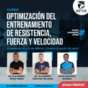 Curso en Optimización del entrenamiento de resistencia, fuerza y velocidad