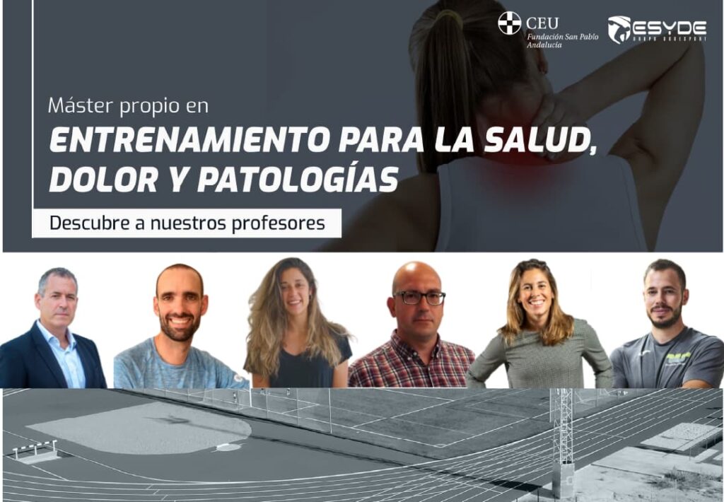 Profesores del máster en entrenamiento para la salud, dolor y patologías.