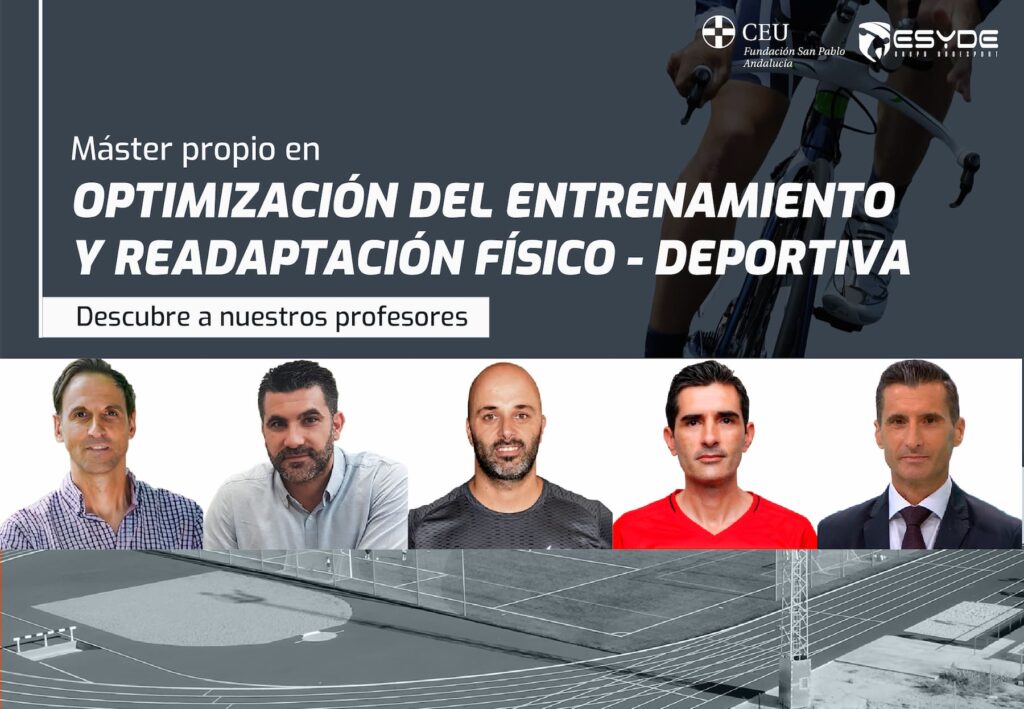 Profesores del máster en optimización del entrenamiento y readaptación físico-deportiva en el mes de diciembre