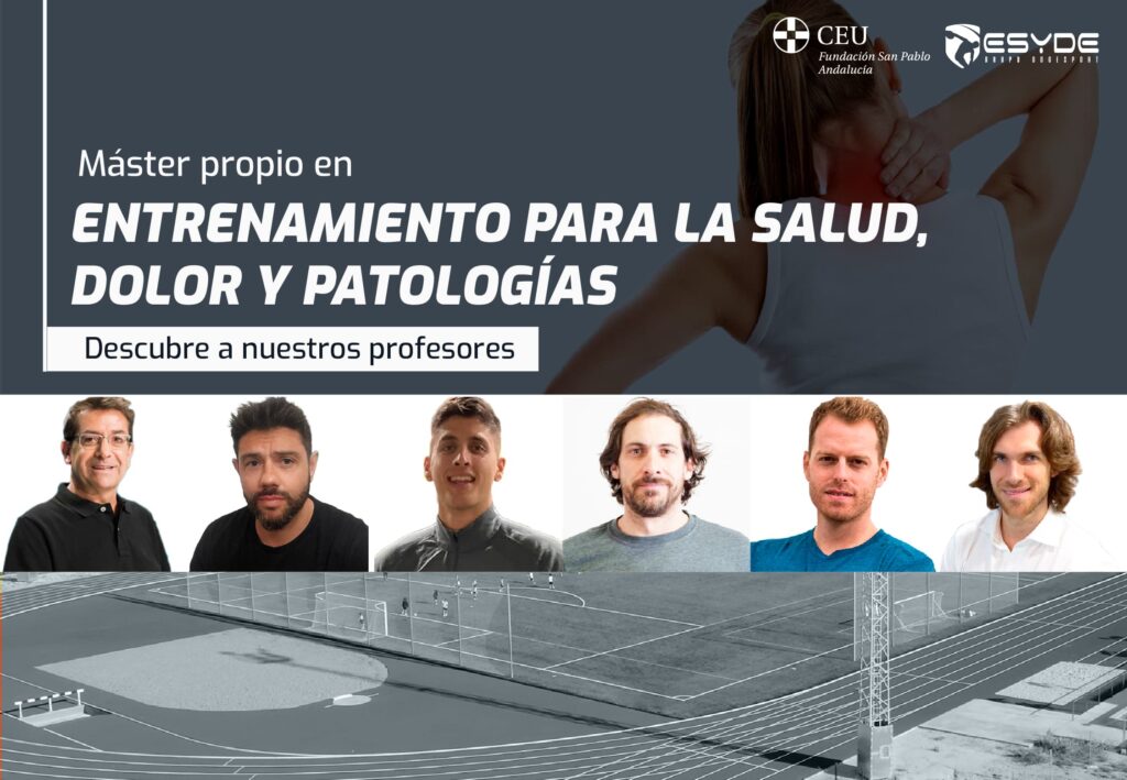 Profesores del máster en entrenamiento para la salud, dolor y patologías