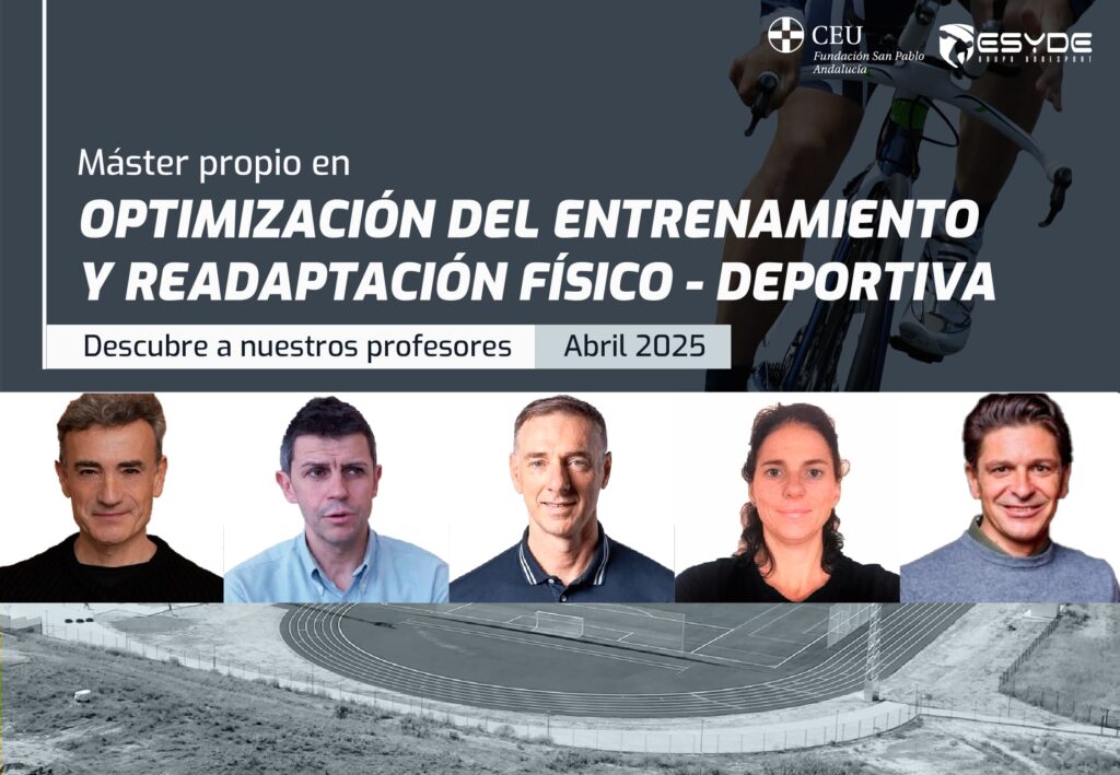 Profesores del Máster en Optimización del Entrenamiento y Readaptación Físico-Deportiva