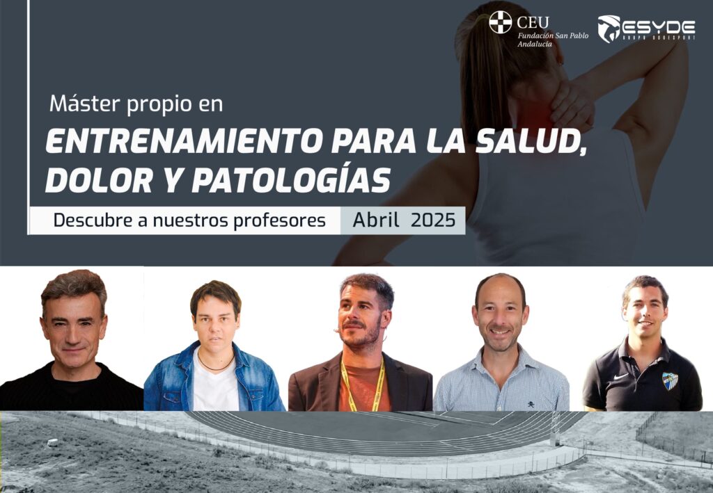 Profesores del Máster en Entrenamiento para la salud, dolor y patologías