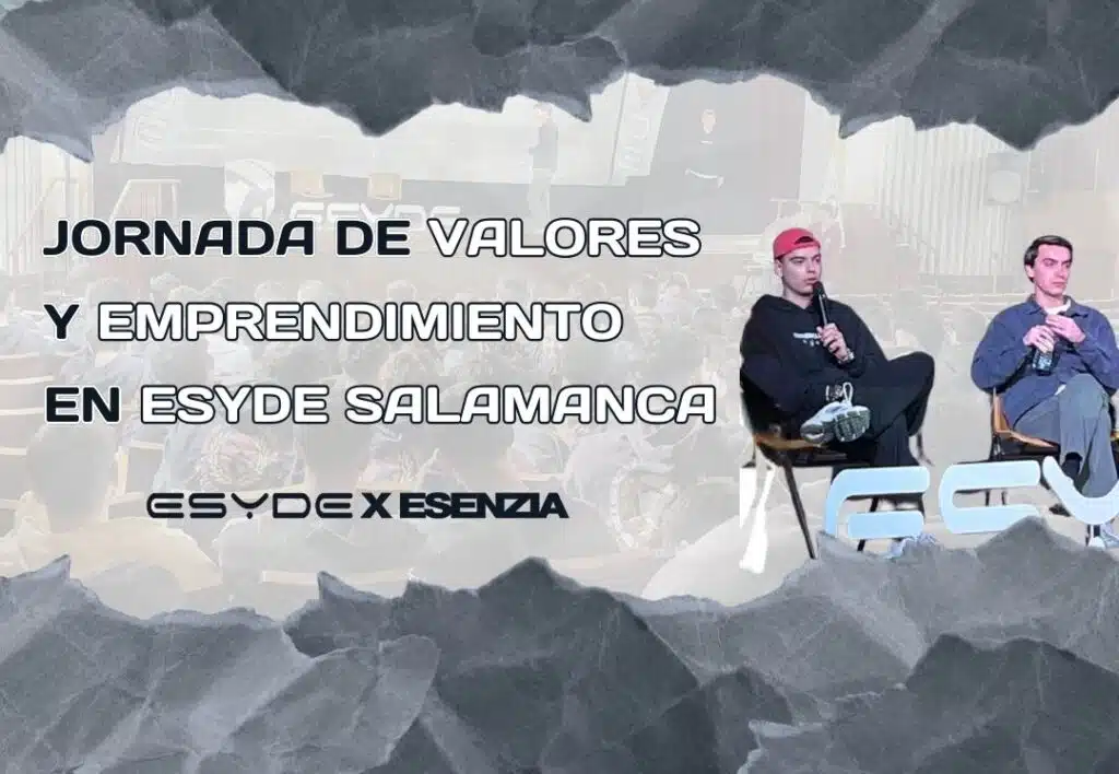 Charla de valores y emprendimiento de ESENZIA x ESYDE en Salamanca