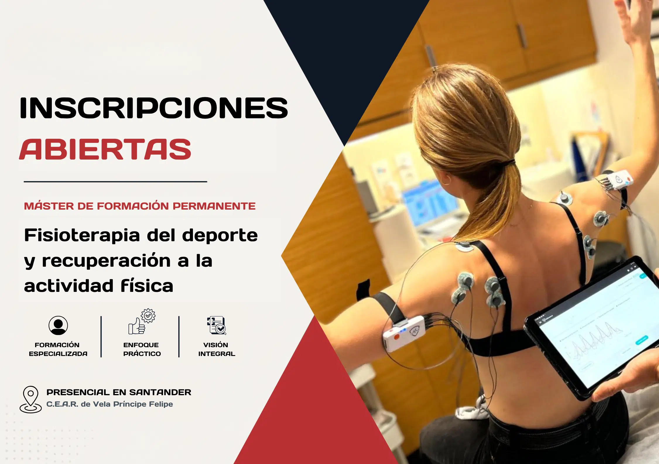 Máster en fisioterapia deportiva de ESYDE con formación práctica en valoración funcional